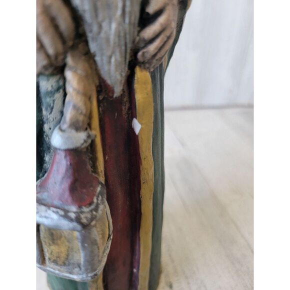Folkart Santa Claus rustic Xmas Decor figure three kings man - Picture 5 of 15